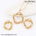 63827 xuping neu kommen fashional 18k vergoldet günstige modeschmuck set